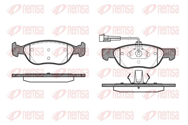 REMSA 0587.12 Brake Pad Set, disc brake