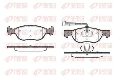 Brake Pad Set, disc brake REMSA 0587.12