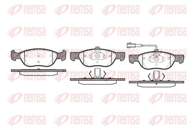 Brake Pad Set, disc brake REMSA 0587.21