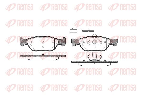 REMSA 0587.22 Brake Pad Set, disc brake