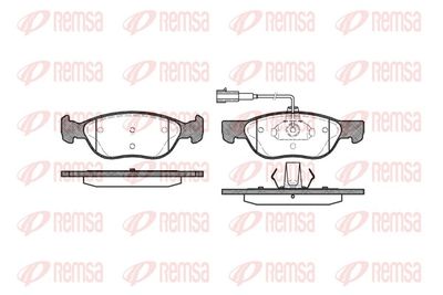 Brake Pad Set, disc brake REMSA 0587.22