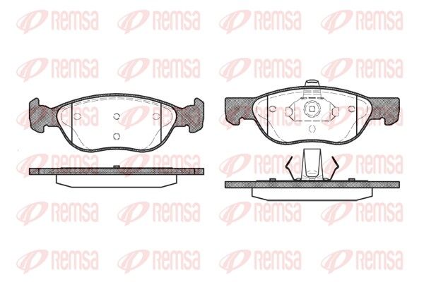 REMSA 0587.00 Brake Pad Set, disc brake