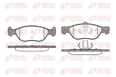 Brake Pad Set, disc brake REMSA 0587.00