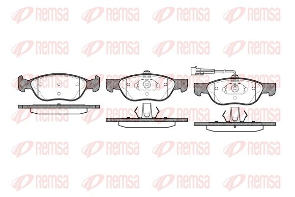REMSA 0587.11 Brake Pad Set, disc brake