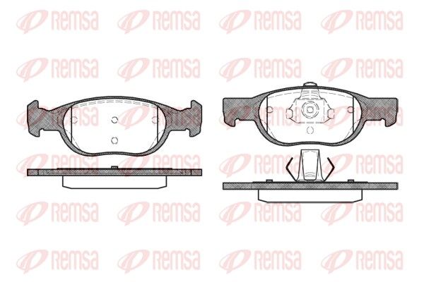 REMSA 0588.10 Brake Pad Set, disc brake