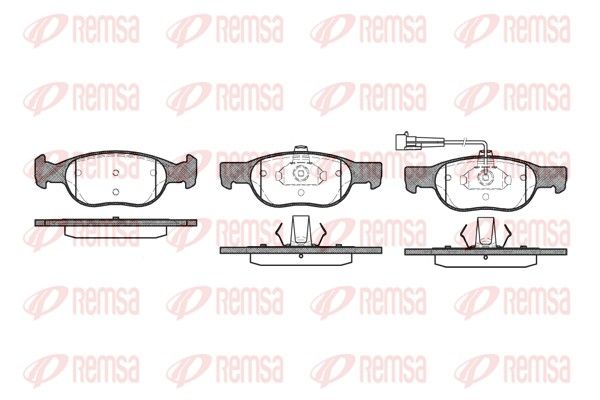 REMSA 0588.11 Brake Pad Set, disc brake