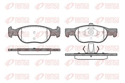 Brake Pad Set, disc brake REMSA 0588.20