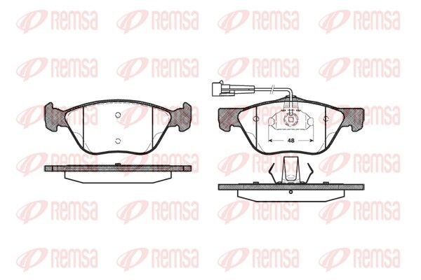 REMSA 0589.02 Brake Pad Set, disc brake