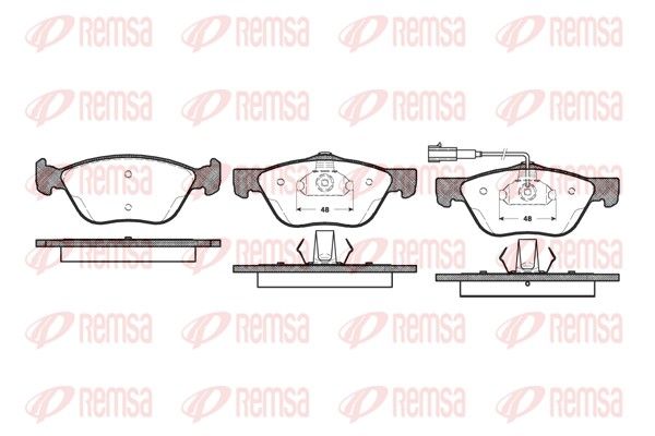 REMSA 0589.21 Brake Pad Set, disc brake