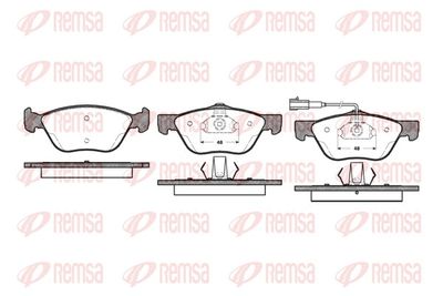 Brake Pad Set, disc brake REMSA 0589.21