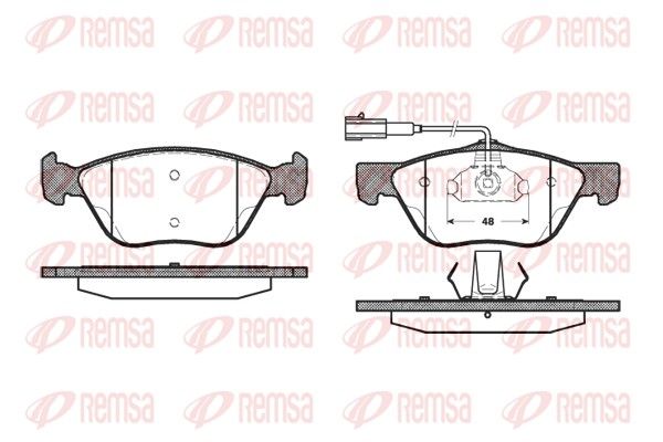 REMSA 0589.22 Brake Pad Set, disc brake