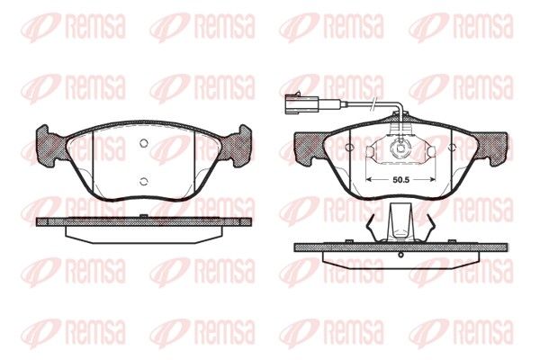 REMSA 0589.32 Brake Pad Set, disc brake