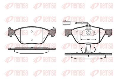 Brake Pad Set, disc brake REMSA 0589.32