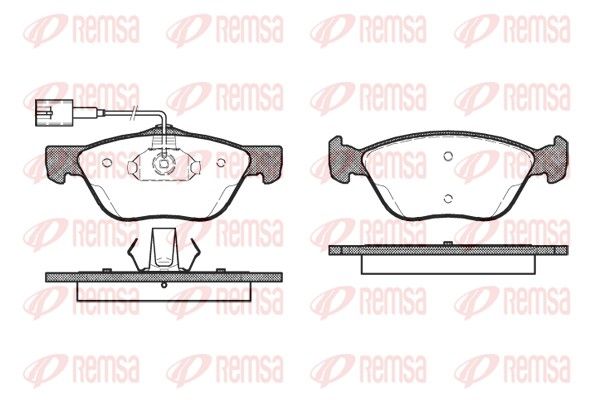 REMSA 0589.42 Brake Pad Set, disc brake