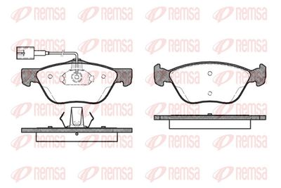 Brake Pad Set, disc brake REMSA 0589.42