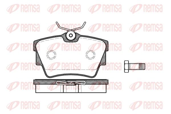 REMSA 0591.10 Brake Pad Set, disc brake