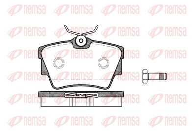 Brake Pad Set, disc brake REMSA 0591.10