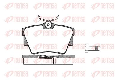 Brake Pad Set, disc brake REMSA 0591.30