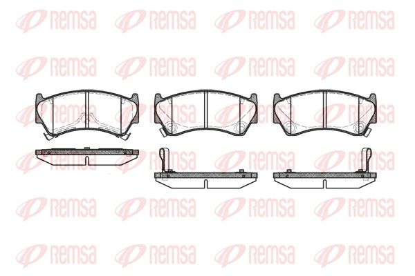 REMSA 0592.12 Brake Pad Set, disc brake