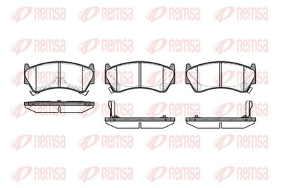 Brake Pad Set, disc brake REMSA 0592.12