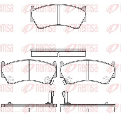 REMSA 0592.42 Brake Pad Set, disc brake