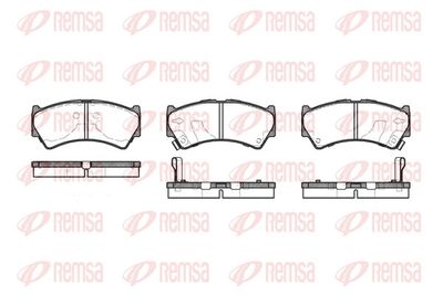 Brake Pad Set, disc brake REMSA 0592.52