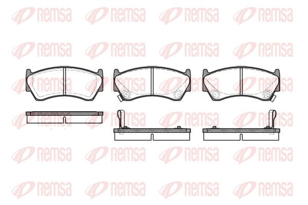 REMSA 0592.02 Brake Pad Set, disc brake