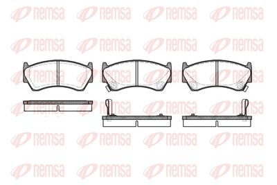 Brake Pad Set, disc brake REMSA 0592.02