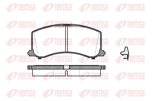 REMSA 0595.02 Brake Pad Set, disc brake