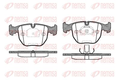 Brake Pad Set, disc brake REMSA 0596.00
