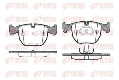 Brake Pad Set, disc brake REMSA 0596.10