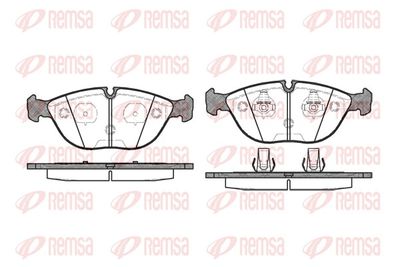 Brake Pad Set, disc brake REMSA 0597.00