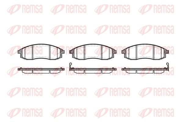 REMSA 0598.12 Brake Pad Set, disc brake
