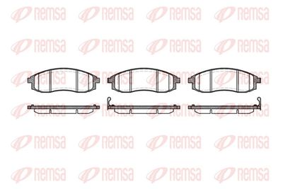 Brake Pad Set, disc brake REMSA 0598.12