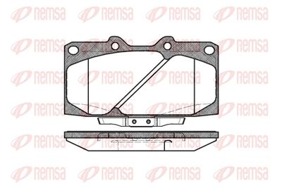 Brake Pad Set, disc brake REMSA 0599.04