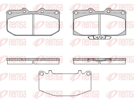 REMSA 0599.32 Brake Pad Set, disc brake
