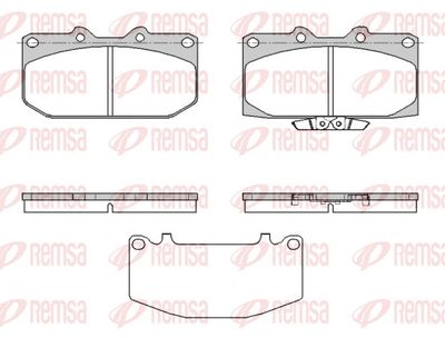 Brake Pad Set, disc brake REMSA 0599.32