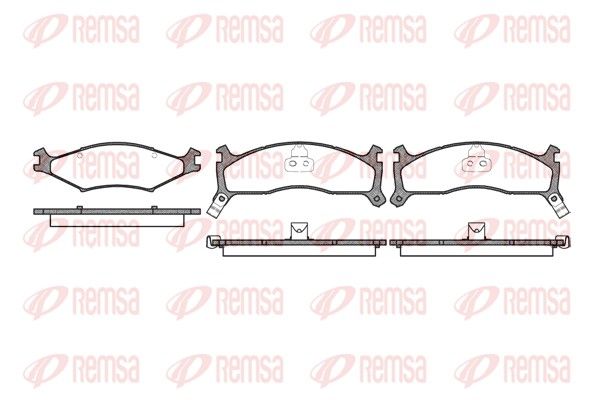 REMSA 0600.02 Brake Pad Set, disc brake