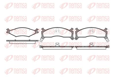 Brake Pad Set, disc brake REMSA 0600.02