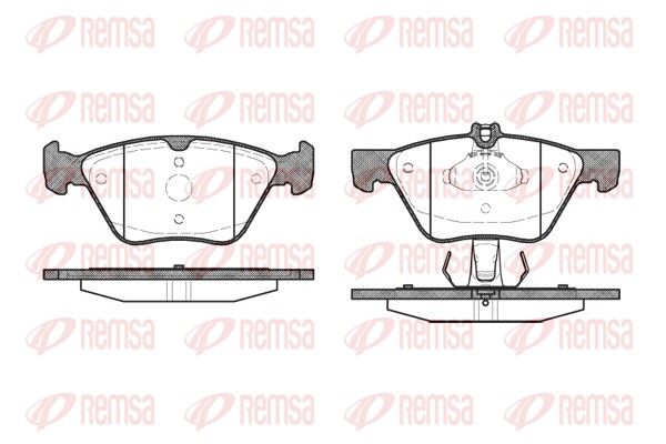 REMSA 0601.30 Brake Pad Set, disc brake
