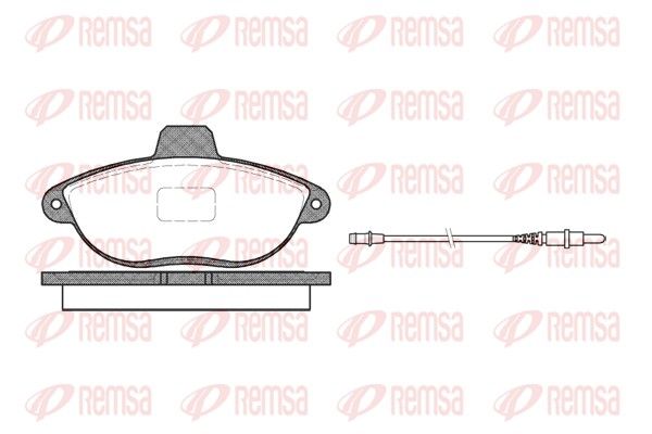 REMSA 0602.02 Brake Pad Set, disc brake