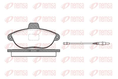 Brake Pad Set, disc brake REMSA 0602.02