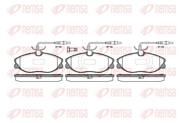 REMSA 0604.14 Brake Pad Set, disc brake