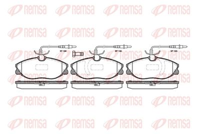 Brake Pad Set, disc brake REMSA 0604.14