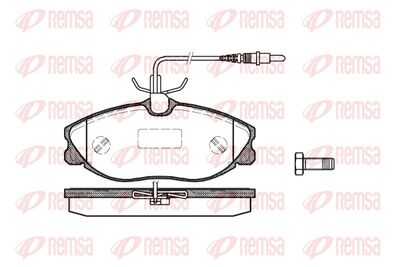 Brake Pad Set, disc brake REMSA 0604.04