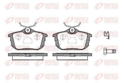 Brake Pad Set, disc brake REMSA 0605.02