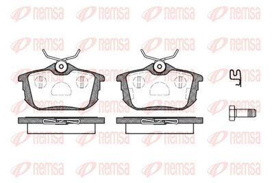 Brake Pad Set, disc brake REMSA 0605.12
