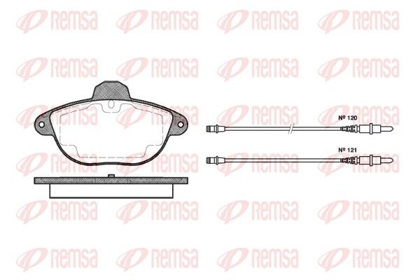 REMSA 0608.04 Brake Pad Set, disc brake