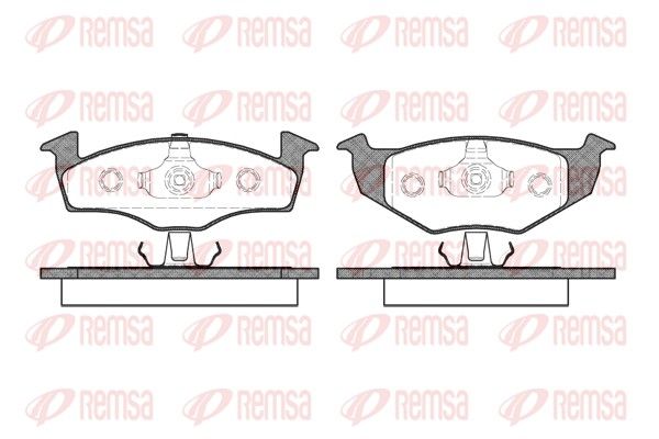 REMSA 0609.00 Brake Pad Set, disc brake