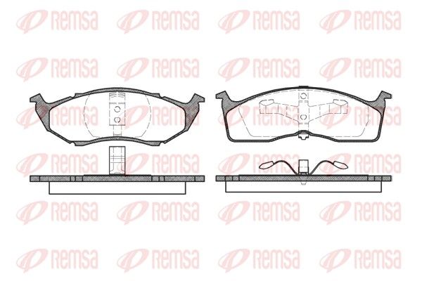 REMSA 0610.00 Brake Pad Set, disc brake